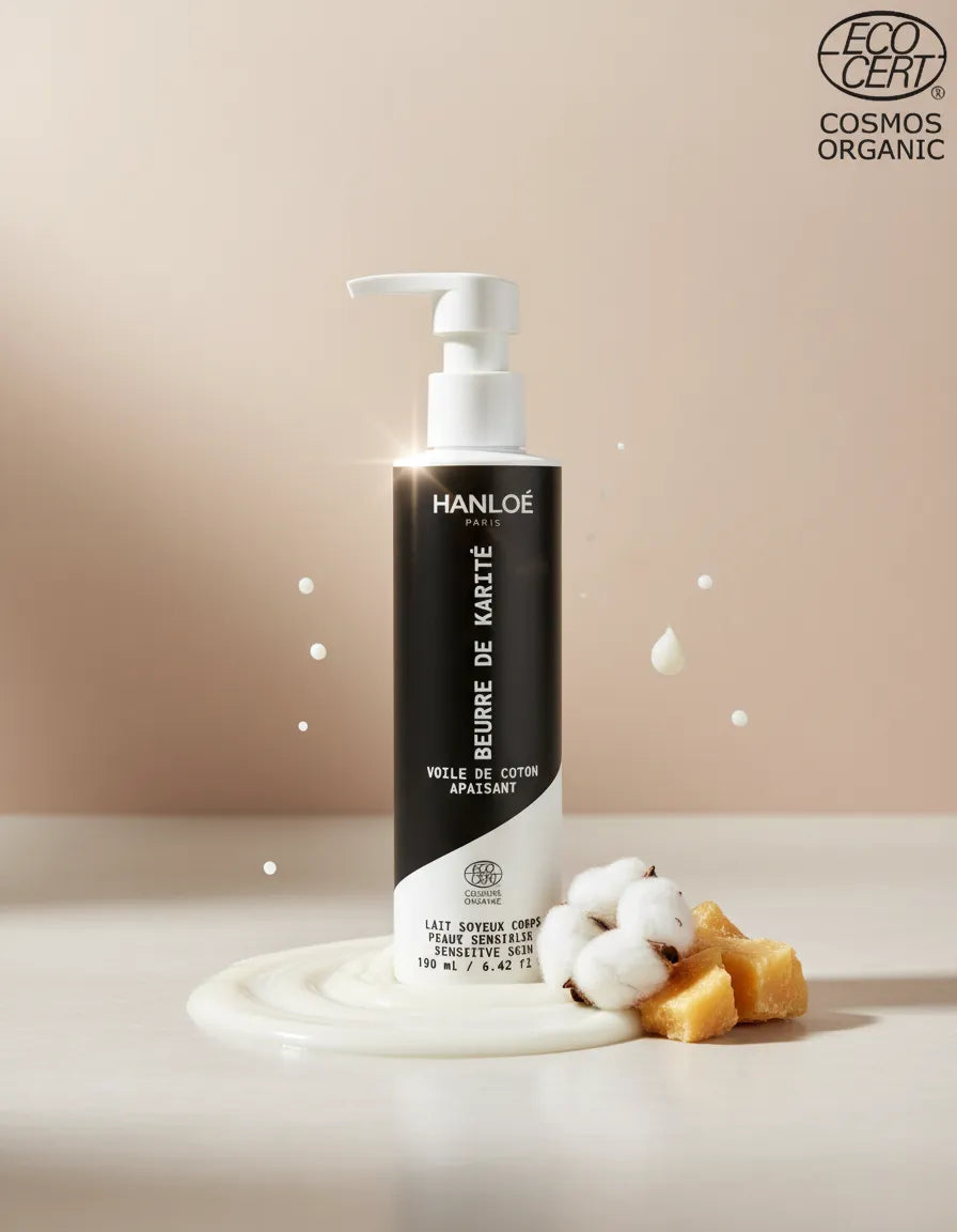 Voile de Coton Apaisant⎪Lait soyeux corps Bio - Peaux sensibles - 190ml