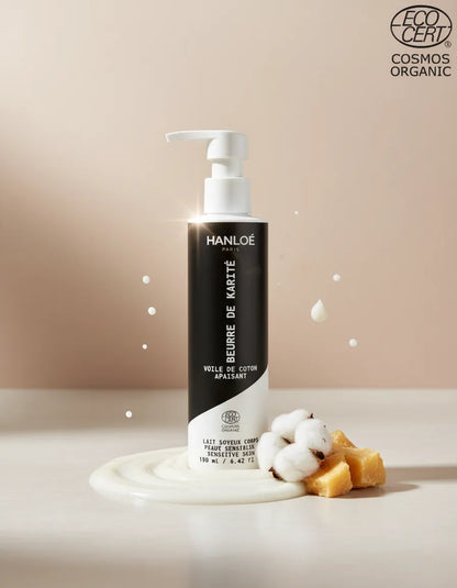 Voile de Coton Apaisant⎪Lait soyeux corps Bio - Peaux sensibles - 190ml