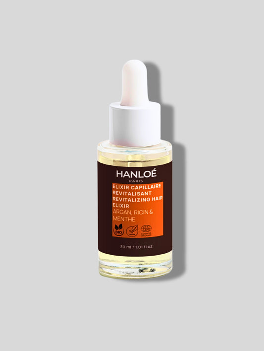 REVITALIZING HAIR ELIXIR – Organic Argan, Castor Oil and Mint - 30ml